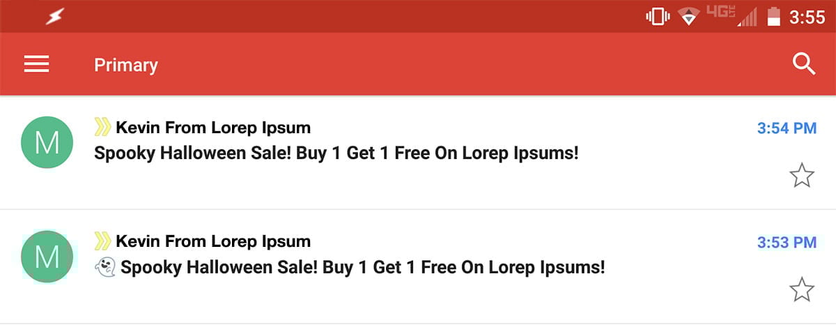 Example Of Emoji In Email