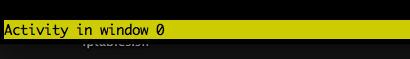 tmux-window-activity
